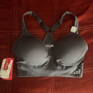 NWT BCG Womens Training Low Molded Cup Sports Bra Med Retail $19.99 Grey New